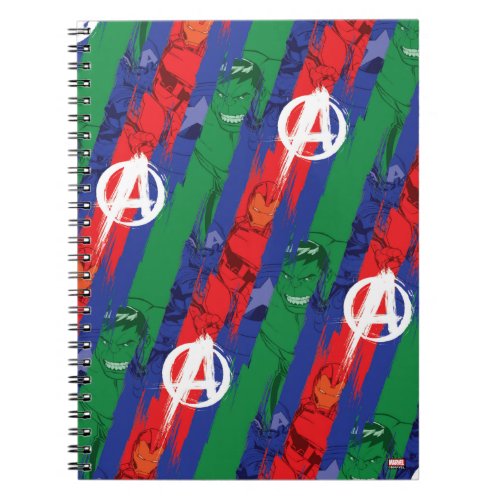 Avengers Classics  Avengers Paint Stripes Pattern Notebook