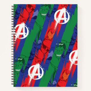 Avengers Classics Avengers Paint Stripes Pattern Notebook