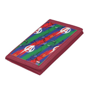 Avengers Classics Avengers Paint Stripes Pattern Tri-fold Wallet