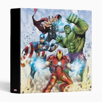 Avengers Classics | Avengers Prepared To Attack 3 Ring Binder by avengersclassics at Zazzle