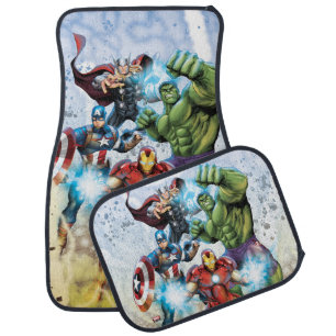 Avengers Classics   Avengers Prepared To Attack Car Floor Mat