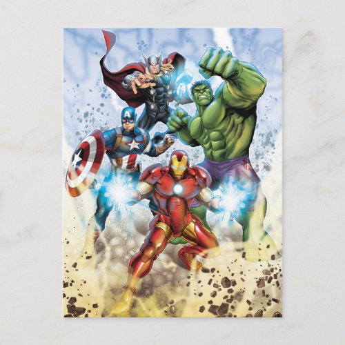 Avengers Classics  Avengers Prepared To Attack Postcard