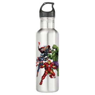 Avengers Classics Avengers Prepared To Attack Stainless Steel Water Bottle