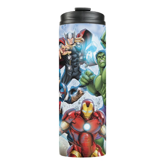 Avengers Classics | Avengers Prepared To Attack Thermal Tumbler (Front)