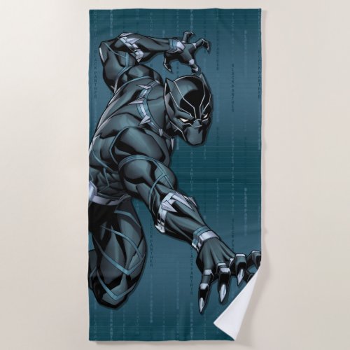 Avengers Classics  Black Panther Claw Attack Beach Towel