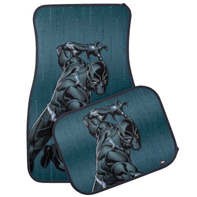 Avengers Classics | Black Panther Claw Attack Car Floor Mat (Set)