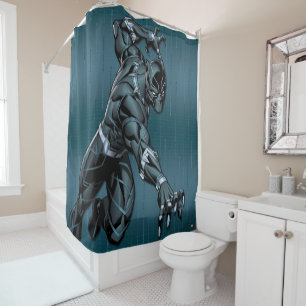 Avengers Classics   Black Panther Claw Attack Shower Curtain