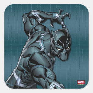 Avengers Classics Black Panther Claw Attack Square Sticker