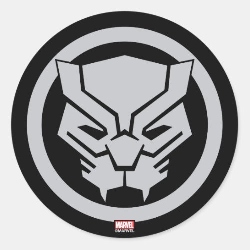 Avengers Classics  Black Panther Icon Classic Round Sticker