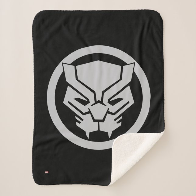 Avengers Classics | Black Panther Icon Sherpa Blanket (Front)