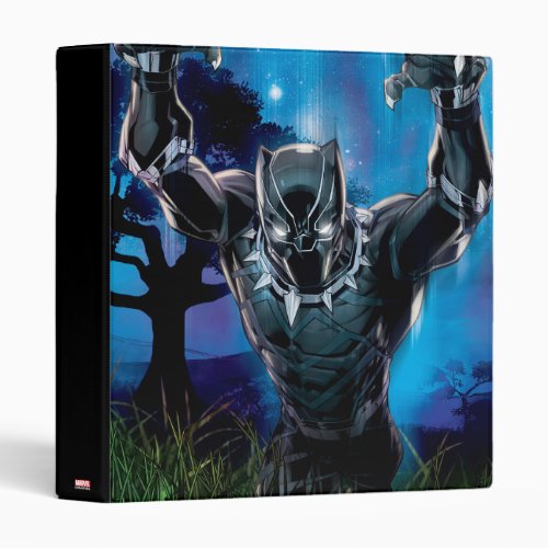 Avengers Classics  Black Panther In Tall Grass 3 Ring Binder