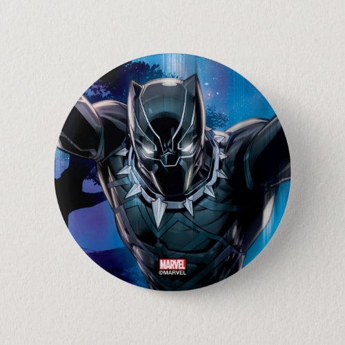 Avengers Classics  Black Panther In Tall Grass Button
