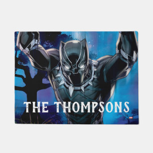 Avengers Classics   Black Panther In Tall Grass Doormat