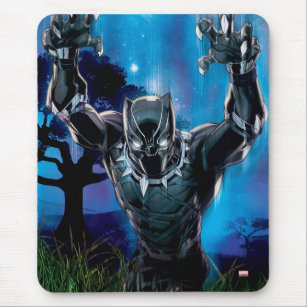 Avengers Classics   Black Panther In Tall Grass Mouse Pad