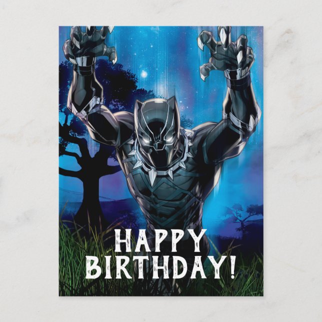 Avengers Classics | Black Panther In Tall Grass Postcard (Front)
