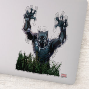 Avengers Classics Black Panther In Tall Grass Sticker