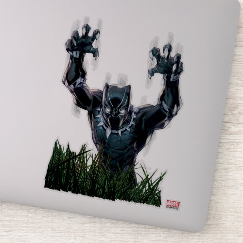 Avengers Classics  Black Panther In Tall Grass Sticker