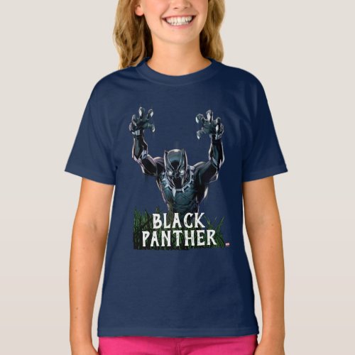 Avengers Classics  Black Panther In Tall Grass T_Shirt