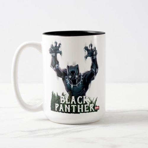 Avengers Classics  Black Panther In Tall Grass Two_Tone Coffee Mug