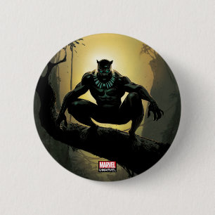 Avengers Classics   Black Panther In Tree Button