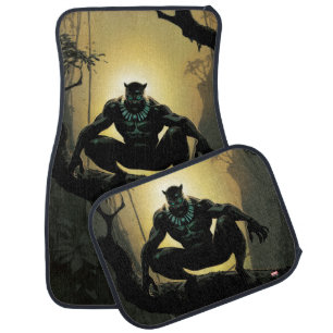 Avengers Classics Black Panther In Tree Car Floor Mat