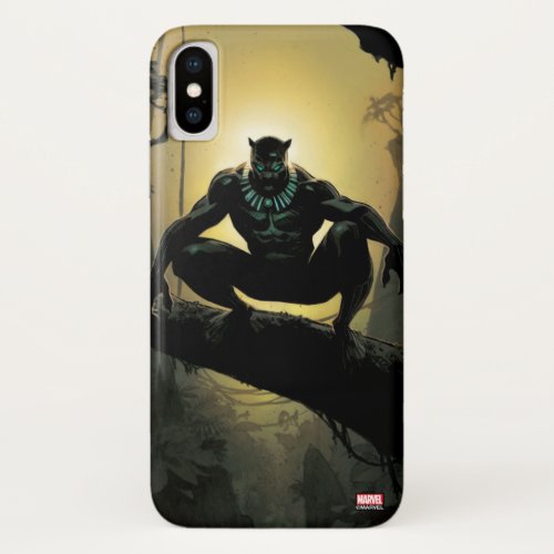 Avengers Classics  Black Panther In Tree iPhone X Case