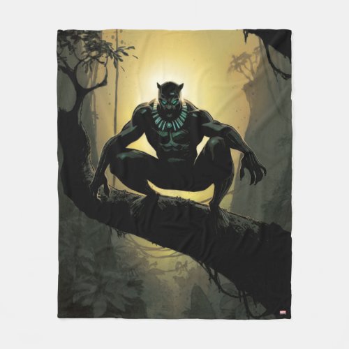 Avengers Classics  Black Panther In Tree Fleece Blanket