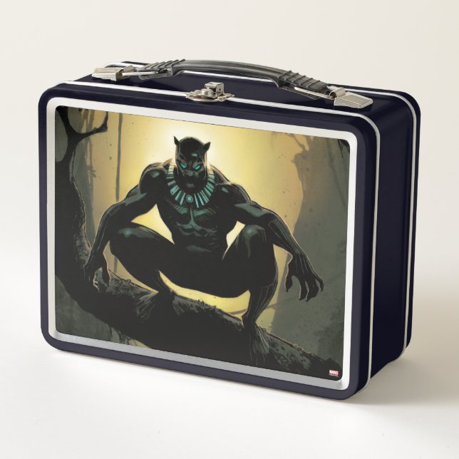 Avengers Classics | Black Panther In Tree Metal Lunch Box (Front)