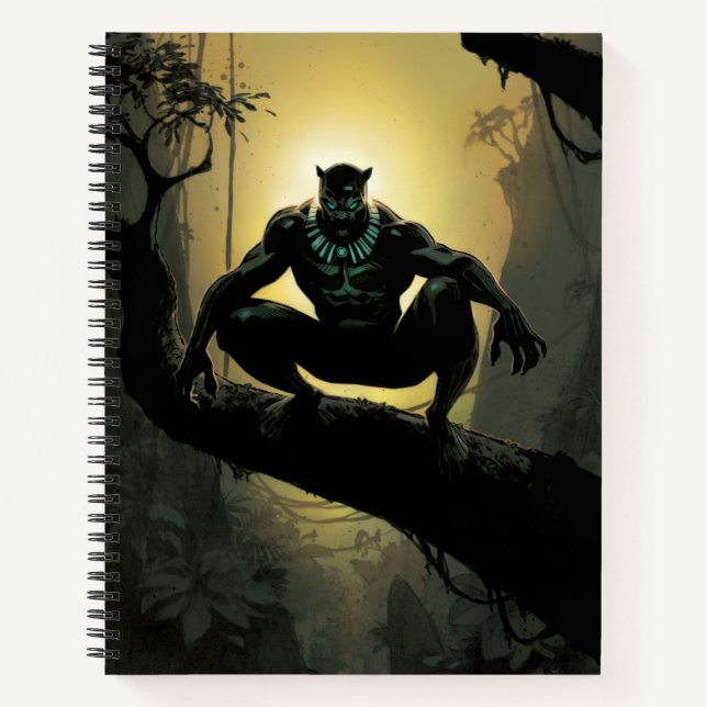 Avengers Classics | Black Panther In Tree Notebook (Front)