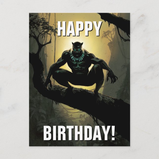 Avengers Classics | Black Panther In Tree Postcard (Front)