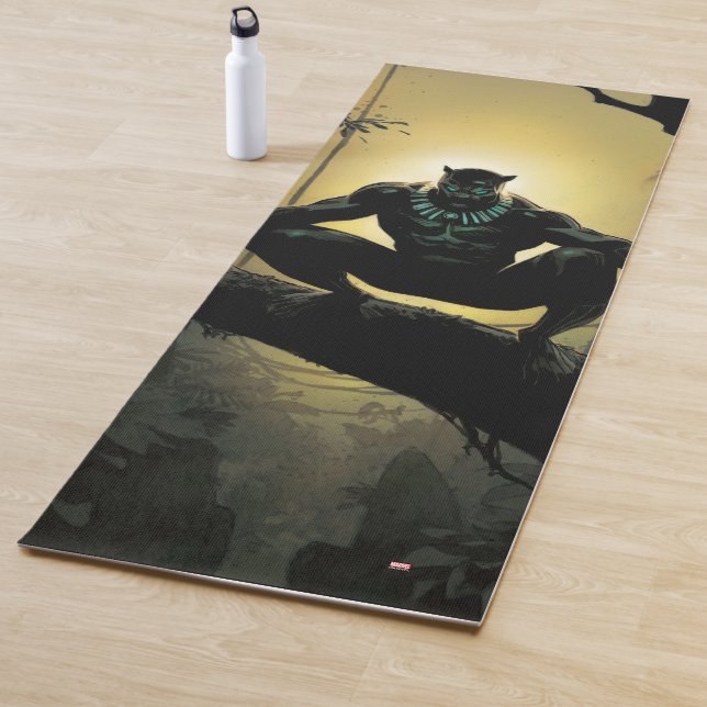 Avengers Classics | Black Panther In Tree Yoga Mat (In Situ)