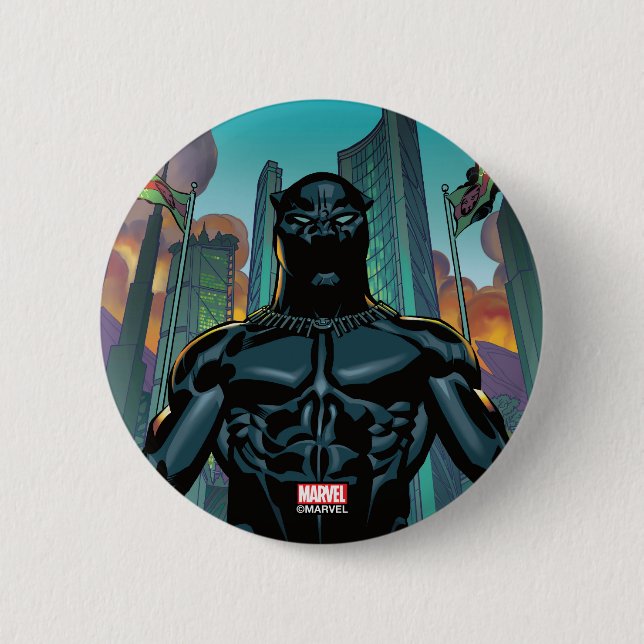 Avengers Classics | Black Panther In Wakanda Button (Front)