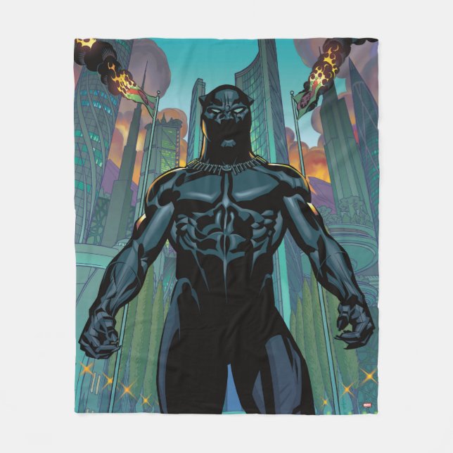 Avengers Classics | Black Panther In Wakanda Fleece Blanket (Front)