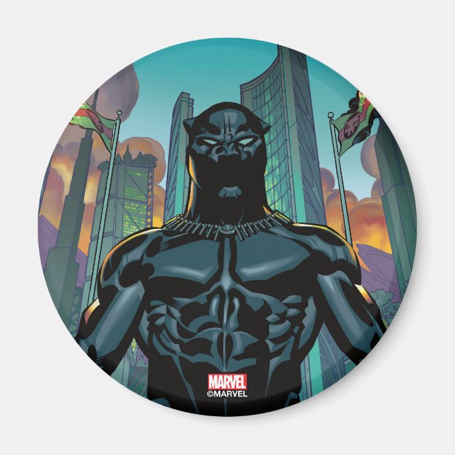Avengers Classics | Black Panther In Wakanda Magnet (Front)