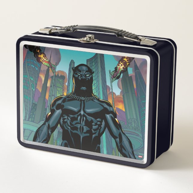 Avengers Classics | Black Panther In Wakanda Metal Lunch Box (Front)
