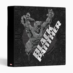 Avengers Classics   Black Panther Leap Badge 3 Ring Binder