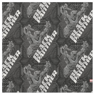 Avengers Classics   Black Panther Leap Badge Fabric