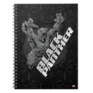 Avengers Classics Black Panther Leap Badge Notebook