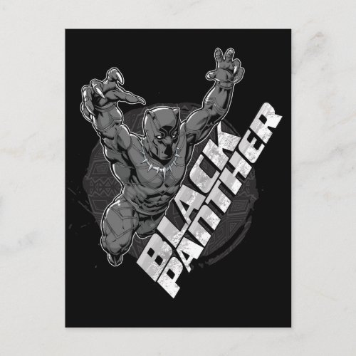 Avengers Classics  Black Panther Leap Badge Postcard