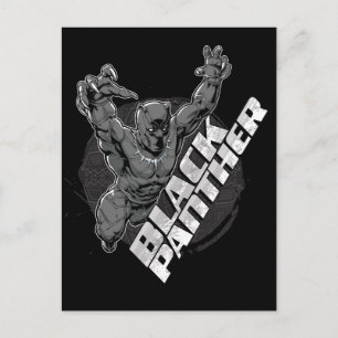Avengers Classics Black Panther Leap Badge Postcard