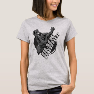 Avengers Classics   Black Panther Leap Badge T-Shirt