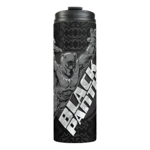 Avengers Classics   Black Panther Leap Badge Thermal Tumbler