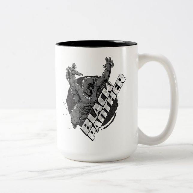 Avengers Classics | Black Panther Leap Badge Two-Tone Coffee Mug (Right)