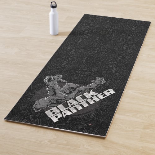 Avengers Classics  Black Panther Leap Badge Yoga Mat