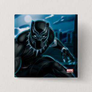 Avengers Classics   Black Panther On Rooftop Button