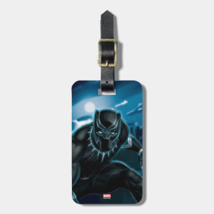 Avengers Classics   Black Panther On Rooftop Luggage Tag