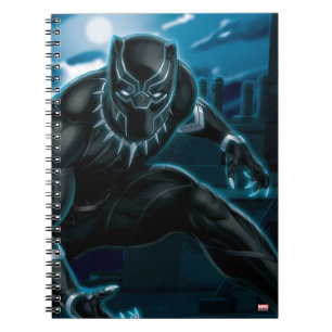 Avengers Classics Black Panther On Rooftop Notebook