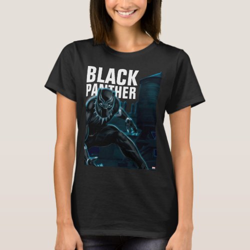 Avengers Classics  Black Panther On Rooftop T_Shirt