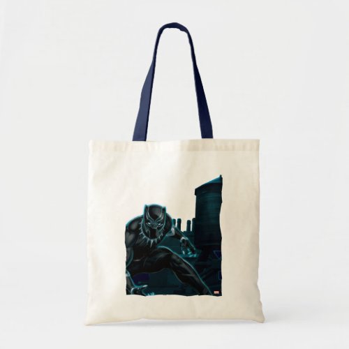 Avengers Classics  Black Panther On Rooftop Tote Bag