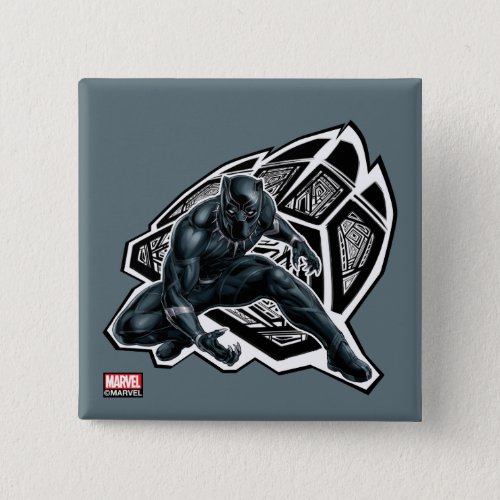 Avengers Classics  Black Panther Paw Badge Button